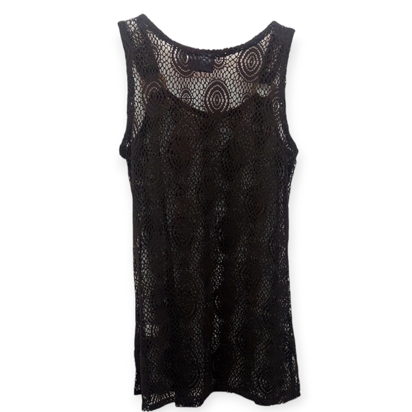 Croft & Barrow Swimsuit Coverup Crochet Women's Size Small Brown - Picture 2 of 7